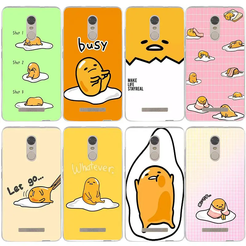 

Cute Gudetama Lazy Egg Soft TPU Silicon Phone Cases for Xiaomi Redmi Mi Note 3S 4X 4A 6 5 5S 5A 8 A1 Pro Plus Max 2 3 Bags