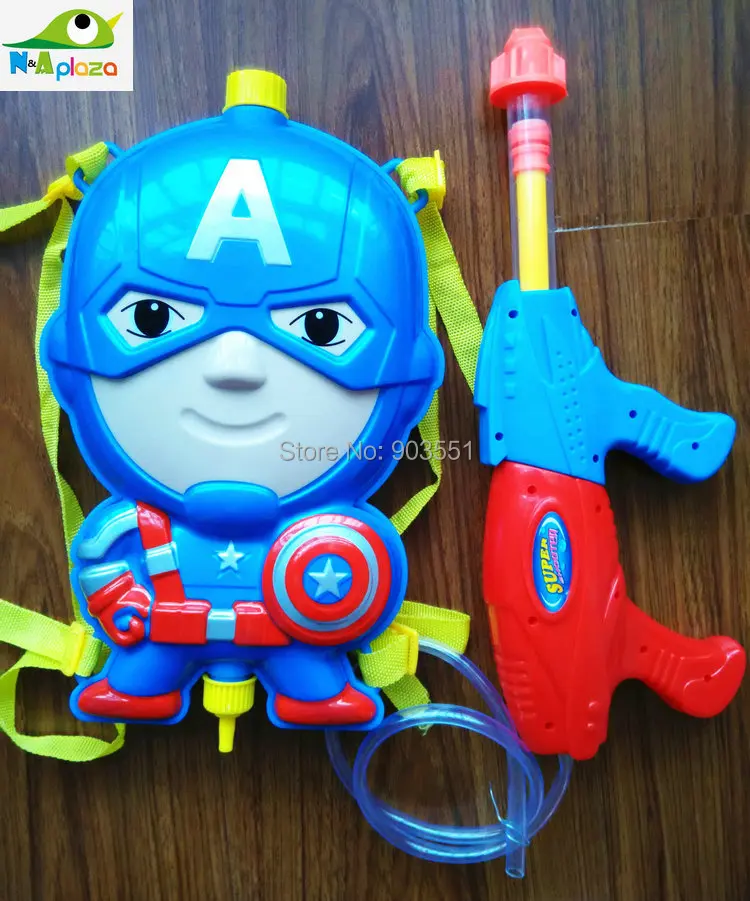 

2015 latest The Avengers Captain America Water Gun beach Water Toy agua pistola brinquedo juguete Free Shipping