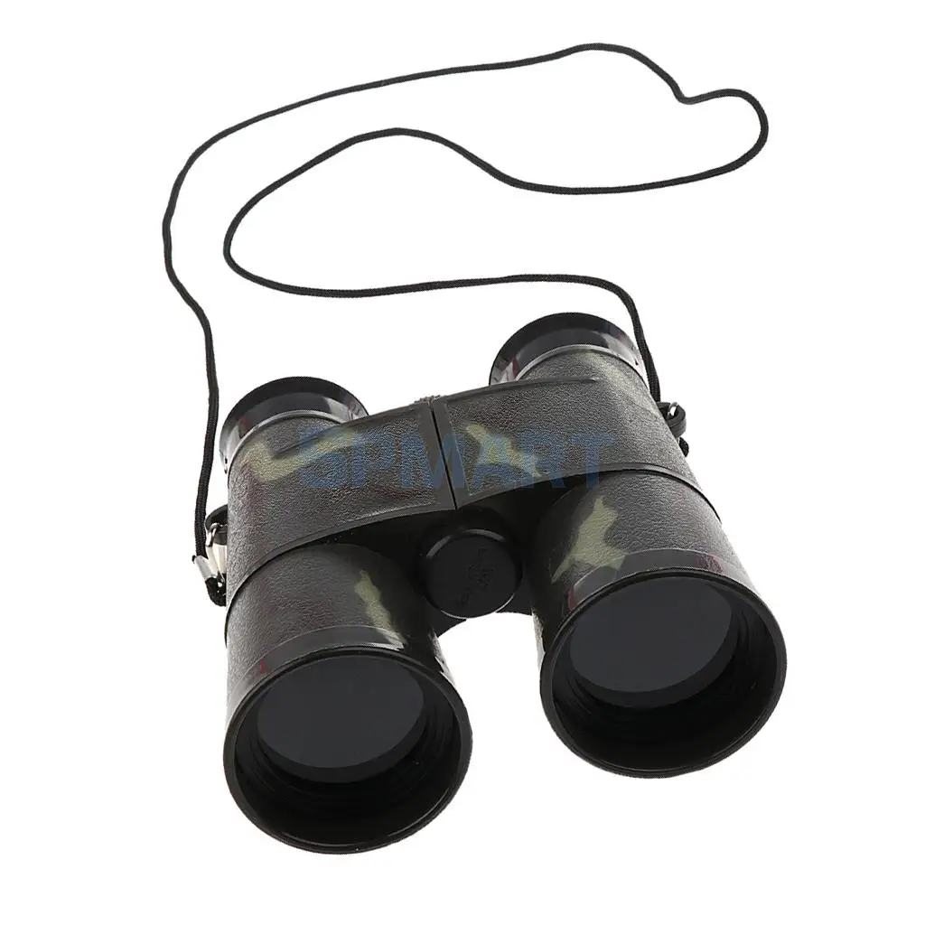 Cool Camo Telescope Toy Zoom Binoculars W/ Neck Strap Camouflage Kid