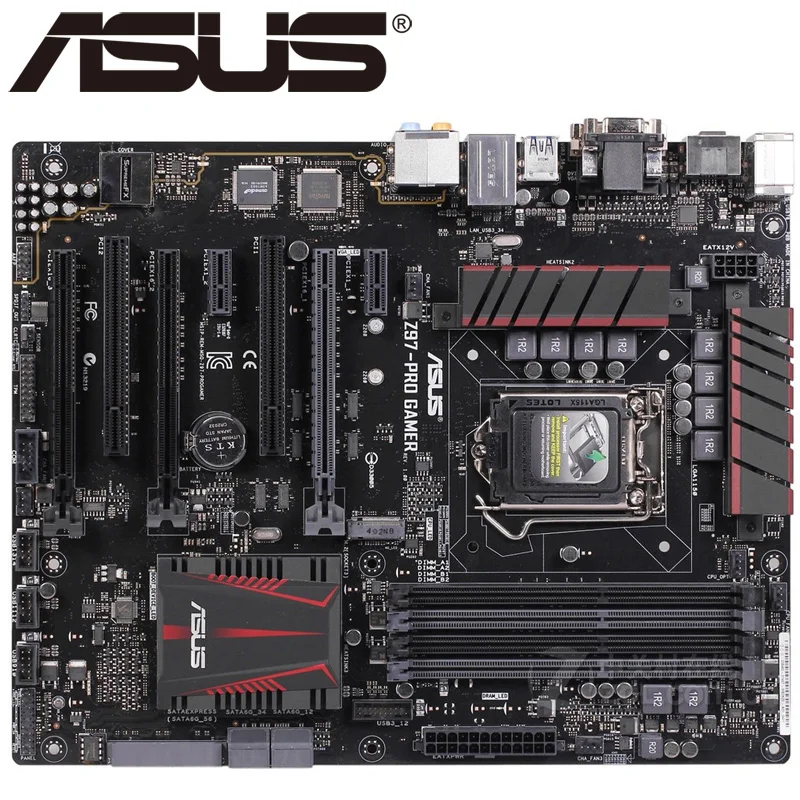 Asus Z97-PRO GAMER настольная материнская плата Z97 Socket LGA 1150 i3 i5 i7 DDR3 32G ATX UEFI биос оригинальная б/у материнская плата Лидер продаж
