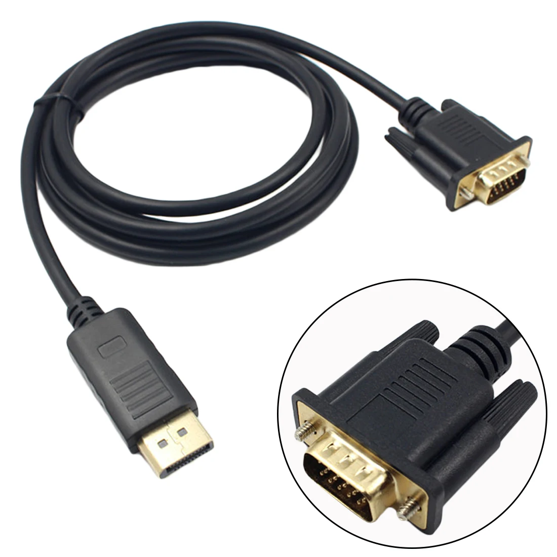 centechia 1.8m Cable Mini DP to VGA Mini Display Port to VGA Adapter