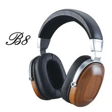 BLON BossHifi B8 HiFi Wooden font b Metal b font Headphone Black Mahogany Headset Earphone with
