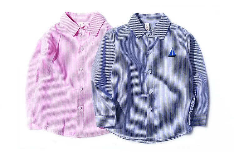 new 2018 spring children school striped shirts for baby boys tops clothing 10 11 12 years teenage boy kids cotton shirt blouses (11)
