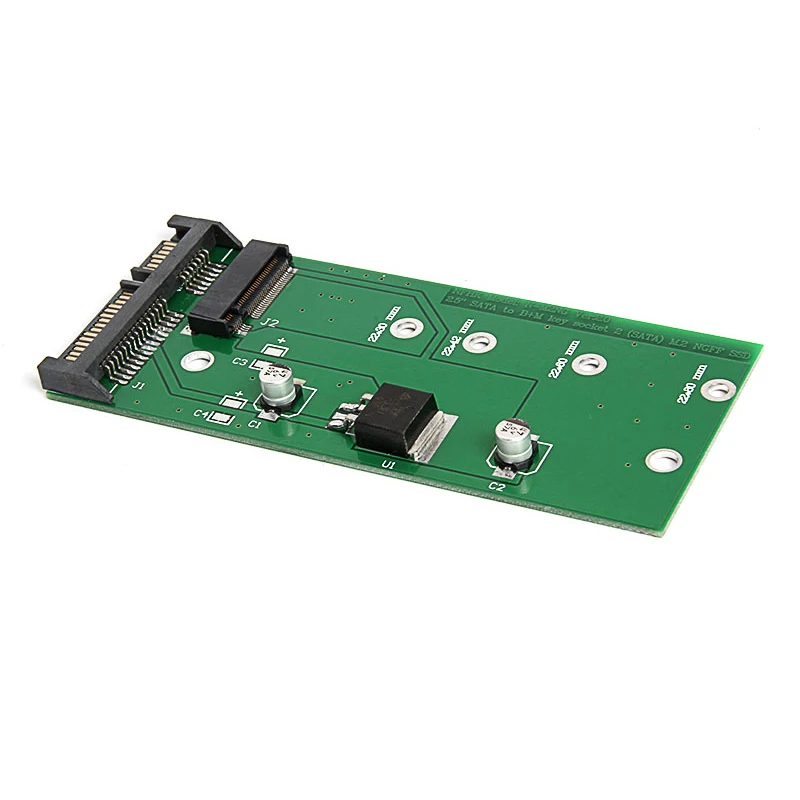 1 шт. адаптер карты M.2 NGFF SSD на SATA3 SSD M.2 B Ключ к 2,5 sata Порты и разъёмы модуль QJY99