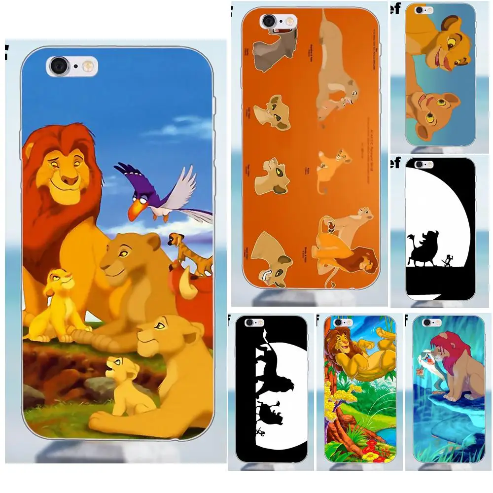 Suef Мягкий мобильный телефон для iPhone X 4 4S 5 5S 5C SE 6 6S 7 8 Plus Samsung Galaxy J1 J3 J5 J7 A3 A5 2016 2017 Simba
