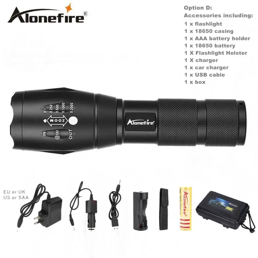 Мощный светодиодный светильник G700 Cree XML T6 U3, светодиодный алюминиевый водонепроницаемый фонарь для кемпинга, тактический светильник AAA 18650, перезаряжаемый аккумулятор - Испускаемый цвет: hunting flashlight