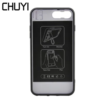 

CHUYI LCD Writing Tablet Phone Case For iPhone 6S 7 8 Mini Electronic Handwriting Pad Drawing Board Notepads With Folding Stand