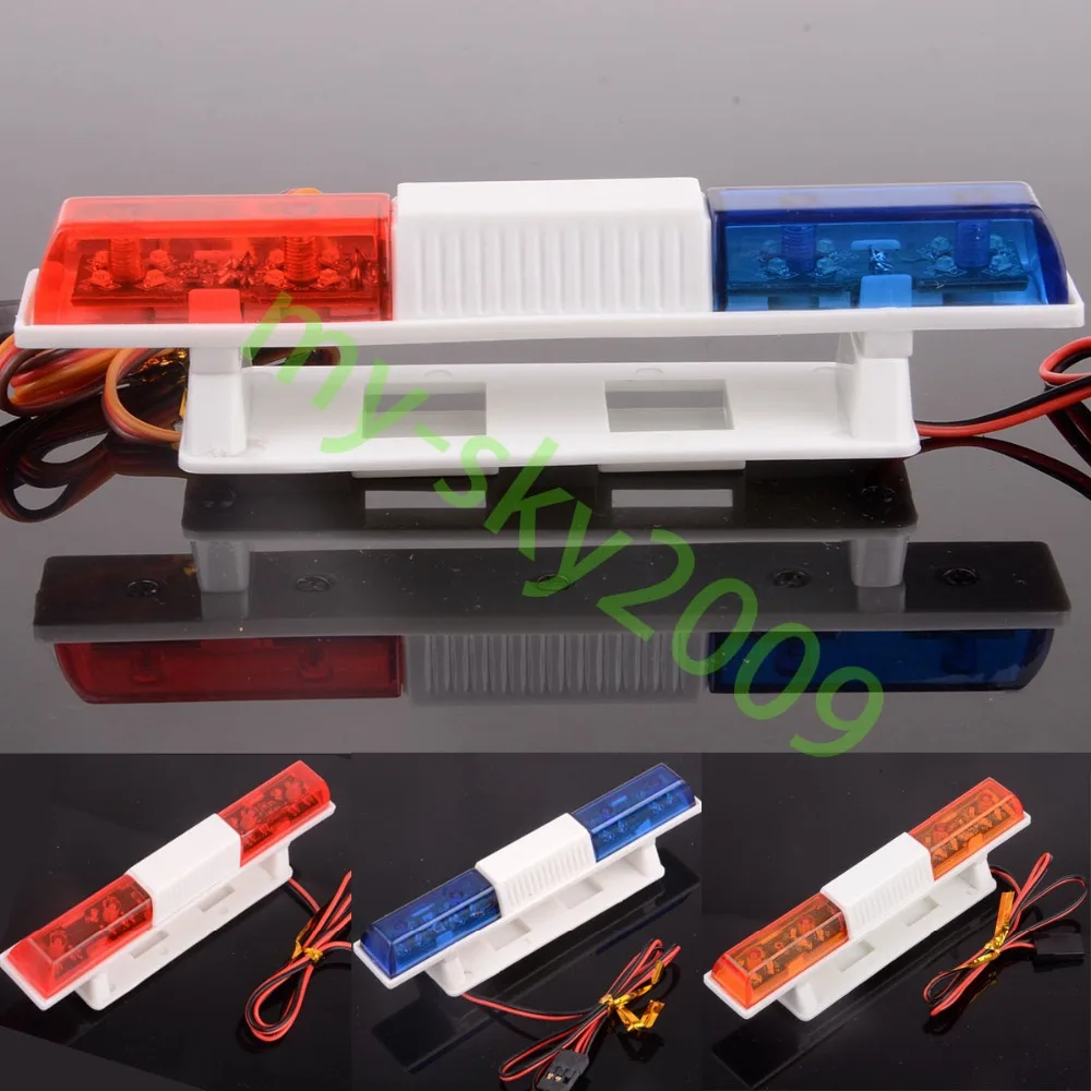 1/10th Model Police Night Flash Orange / Blue / Red Bright LED Lights