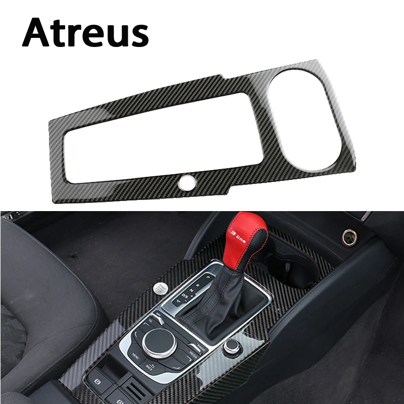 Atreus для Audi A3 8V 2012 2017 Стайлинг автомобиля углеродное волокно переключение передач