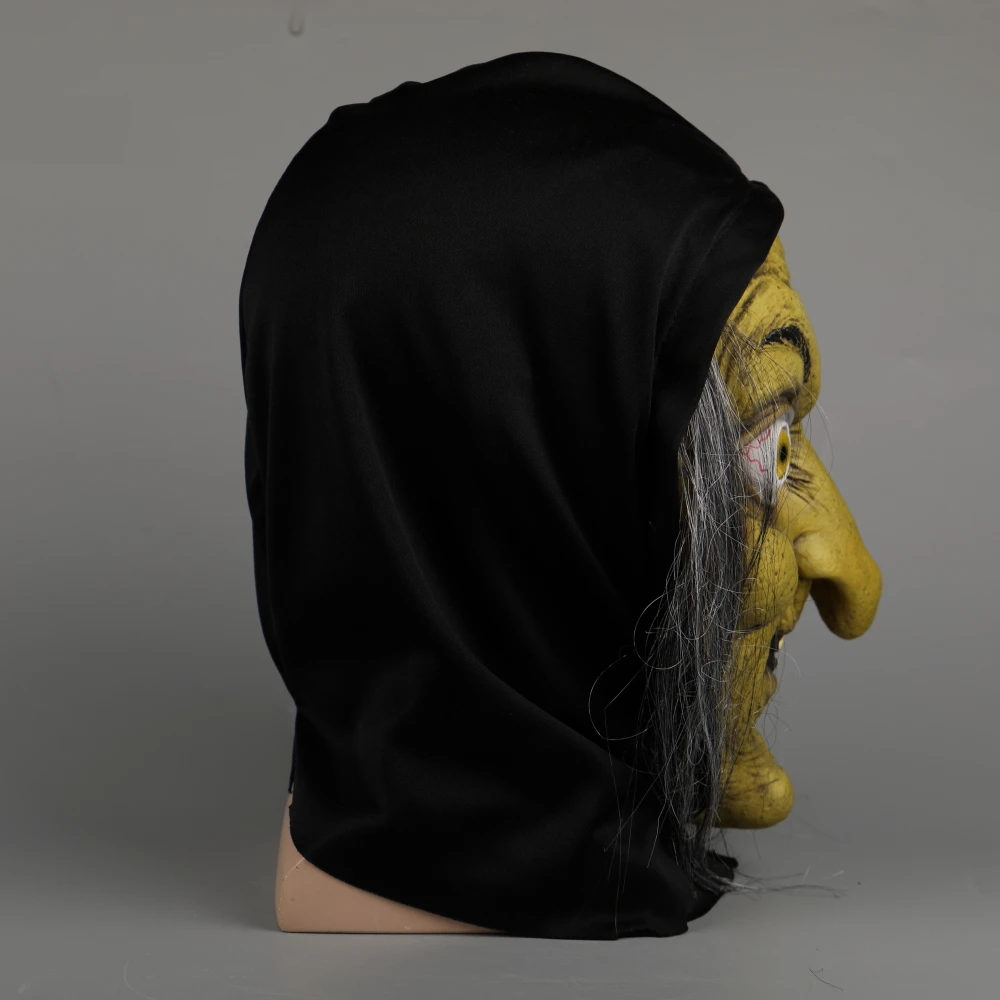The Witch Mask Ghoul Scary Halloween Masks Latex Fancy Dress Demon Evil Witches Mask Party Prop (12)