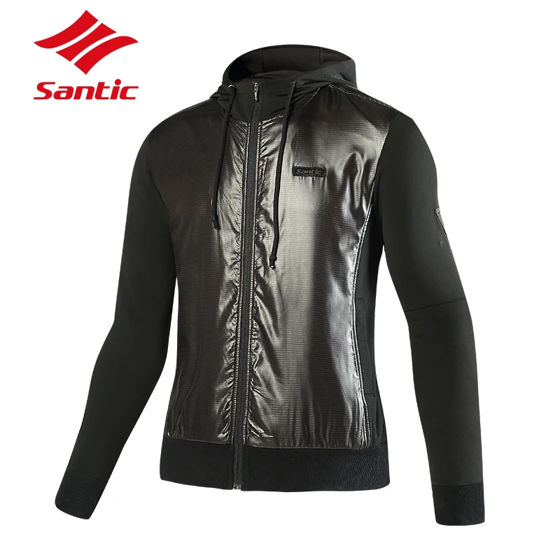 

Santic Men Cycling Jacket Bike Winter Fleece Cycling Jackets Long Sleeve Fleece Windproof Cycling Clothes Ciclismo Maillot