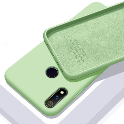 

For OPPO Realme 3 Pro Case Ultra-thin Soft Liquid Silicone Skin Protective back cover Case for Realme 3 3Pro full cover shell