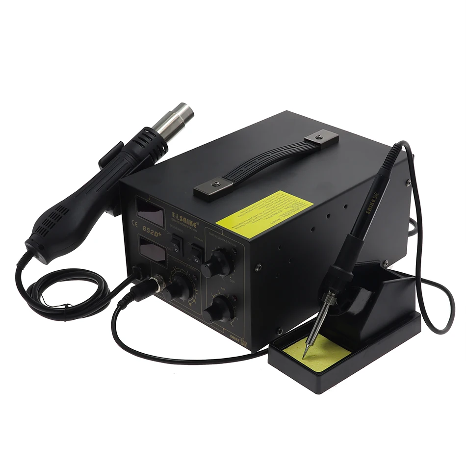 US $95.89 SAIKE 852D 852D 2 in 1 SMD rework station hot air gun soldering station soldering station 220V 110V