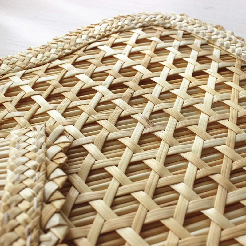 New-Hand-Woven Woven Straw Hand Fan Old Summer Natural Hand Fan Environmentally Friendly Hand-Woven Fan Decorative Banana Fan