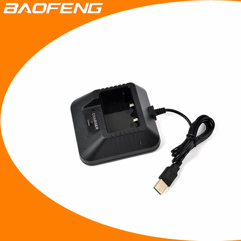 Baofeng UV 5R USB настольное зарядное устройство для аккумулятора для Uv-5r 5re запчасти Настольный литий-ионный заряд любительский радиопередатчик Baofeng рация аксессуары