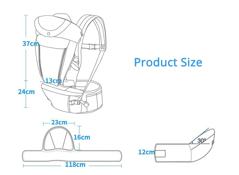 Honeylulu, Всесезонная дышащая переноска для ребенка, складная ветрозащитная шапка, слинг для новорожденных, кенгуру для ребенка, Ergoryukzak, Хипсит