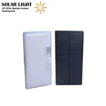 

PIR Motion Sensor LED Solar Street Light Outdoor Waterproof Solar Panels 760lm 48 LED Solar-Powered Lamps for Garden Decoration