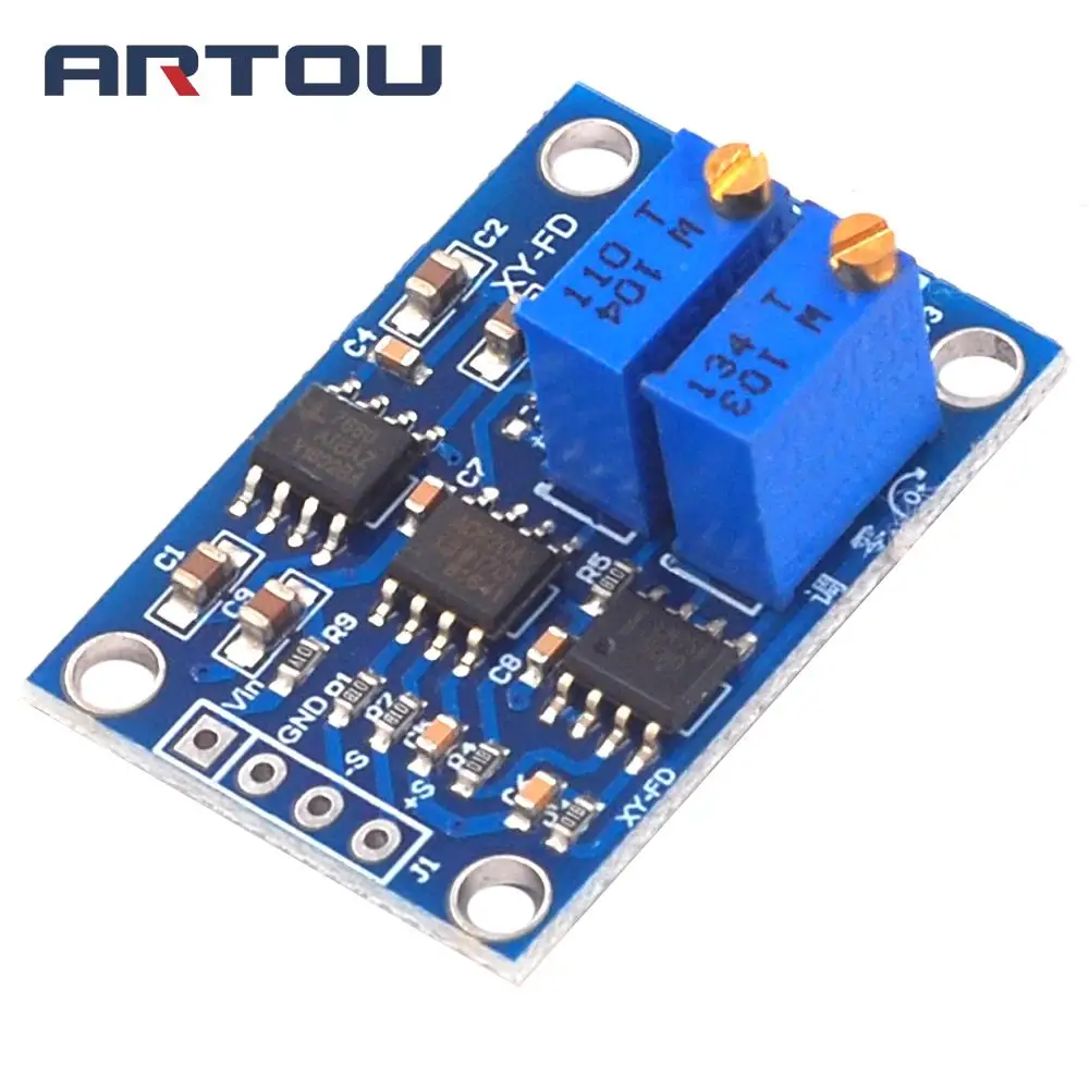 

AD620 Microvolt MV Voltage Amplifier Signal Instrumentation Module Board 3-12VDC