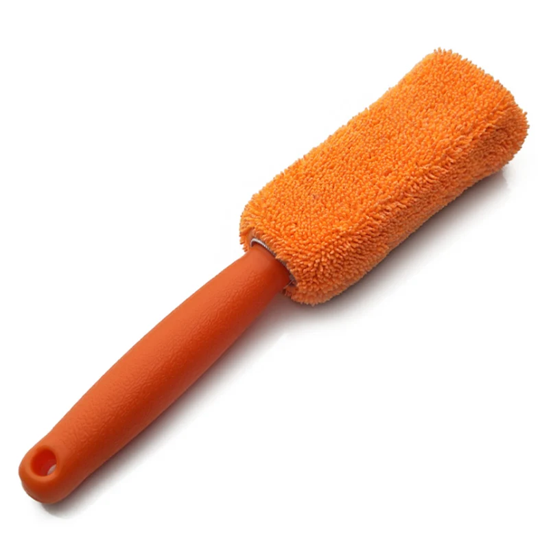 Car superfine fiber long handle tires brush clean cloth tire brush