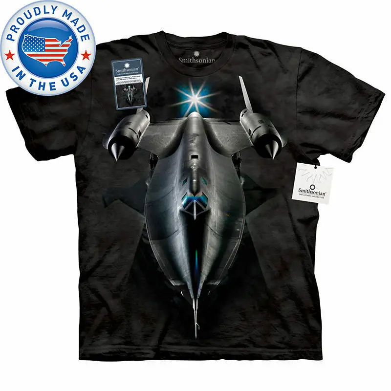 Sr 71 Blackbird футболка Usaf Air Craft Airplane Force модная брендовая мужская однотонная уличная