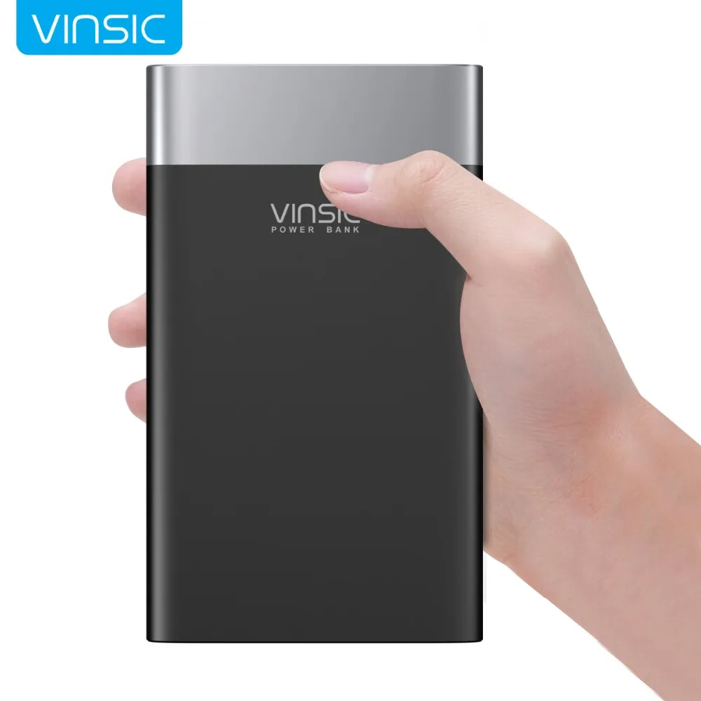 imágenes para Vinsic qc3.0 2.4a doble salida de carga rápida 20000 mah banco de la energía cargador de batería externo con el tipo c puerto para samsung y iphone imágenes para Vinsic qc3.0 2.4a doble salida de carga rápida 20000 mah banco de la energía cargador de batería externo con el tipo c puerto para samsung y iphone