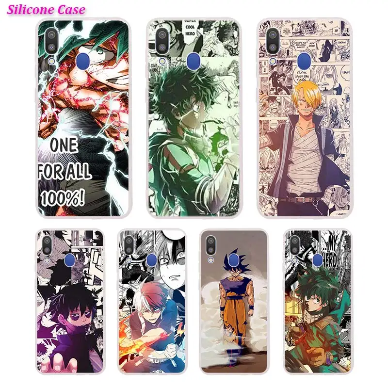 

Silicone Phone Case Boku no hero Printing for Samsung Galaxy A70 A50 A40 A30 Phone bag Cover