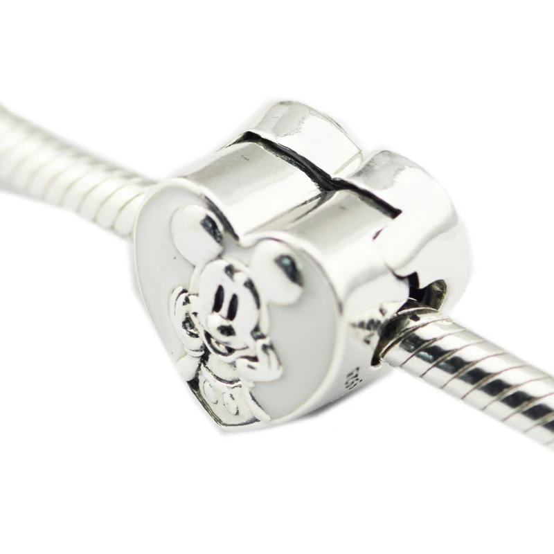 

Pandulaso Vintage Smile Mouse Clip Charm Fashion Beads For Jewelry Making Fits Sterling Silver Jewelry Bracelets For Woman Gift