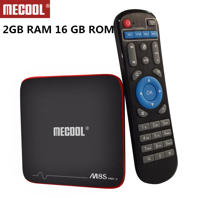 

Mecool M8S Pro W Android 7.1 Smart TV BOX 2G ROM 16G RAM S905W Quad Core support media player Set-Top Box IPTV box