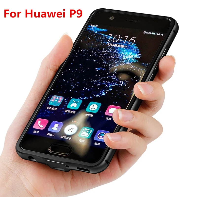 For Huawei P9 Battery Charger Case 6000 Mah Metal Frame Backup Cover Smart Power Bank case | Мобильные телефоны и