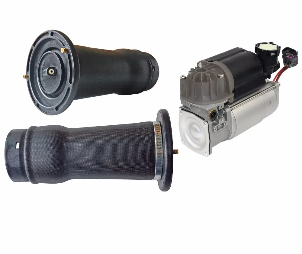 Пневматические пружины AP03 2x RKB101200 + воздушный насос RQG100041 для LAND ROVER DISCOVERY 2 TD5 V8 1998