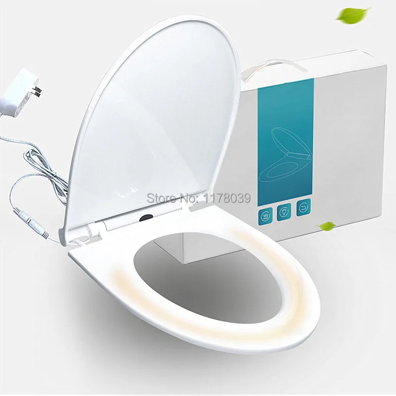 

AC100-240V/50-60Hz 25W PP Board intelligent Seat Heating toilet seats lid,Instant heating buffer Slow-Close toilet seats,J18035