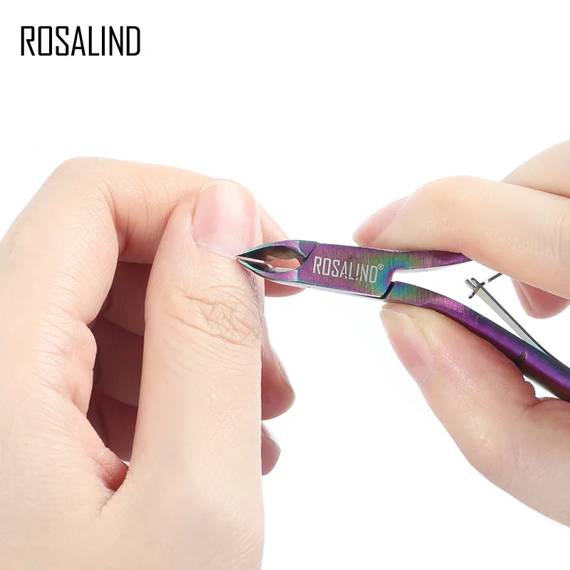 ROSALIND 1 шт. ножницы для кутикулы ногтей из нержавеющей стали маникюрные инструменты для удаления омертвевшей кожи ногти для дизайна ногтей