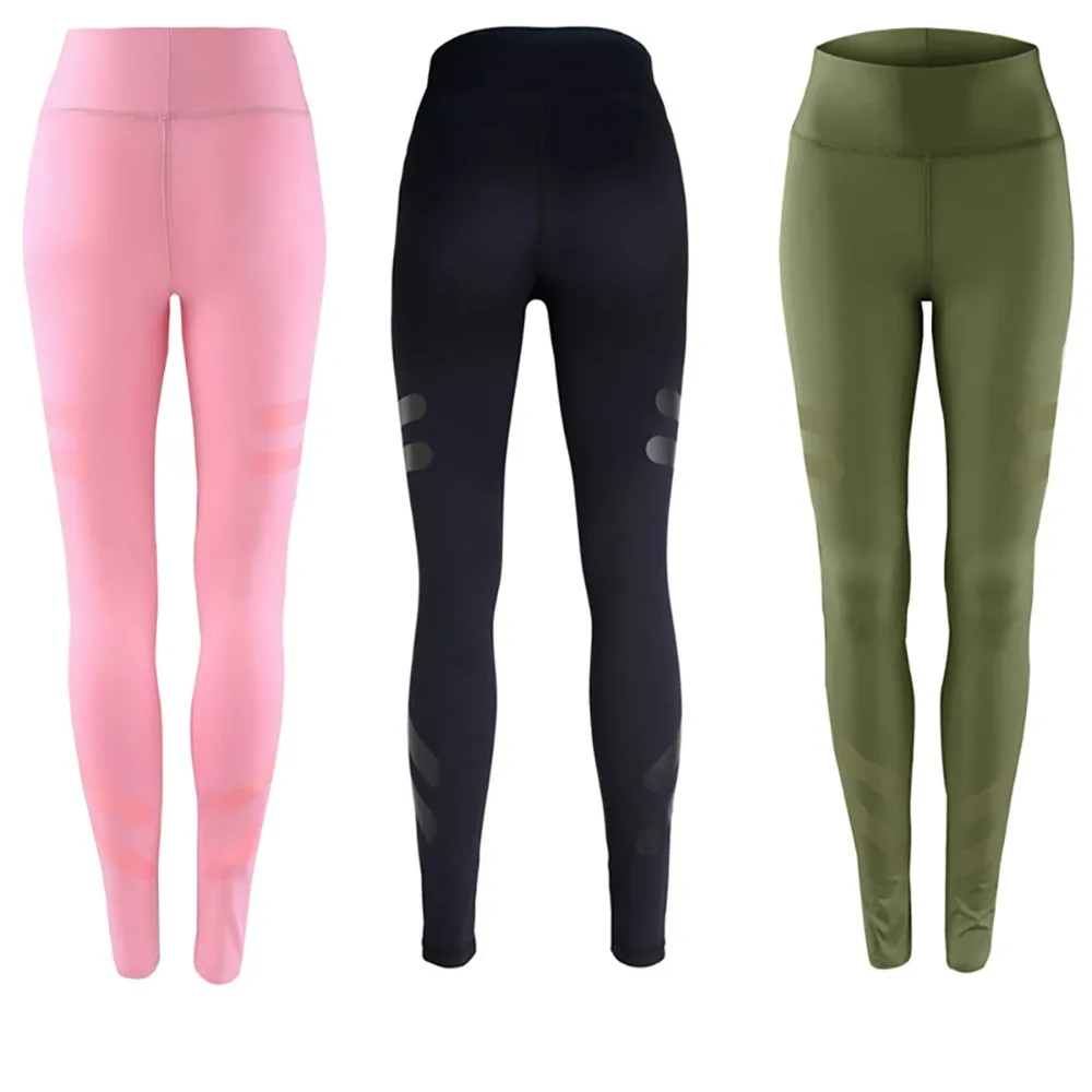 Whimsical 3 Color New Army Green Yoga Pants Running Tights Sports