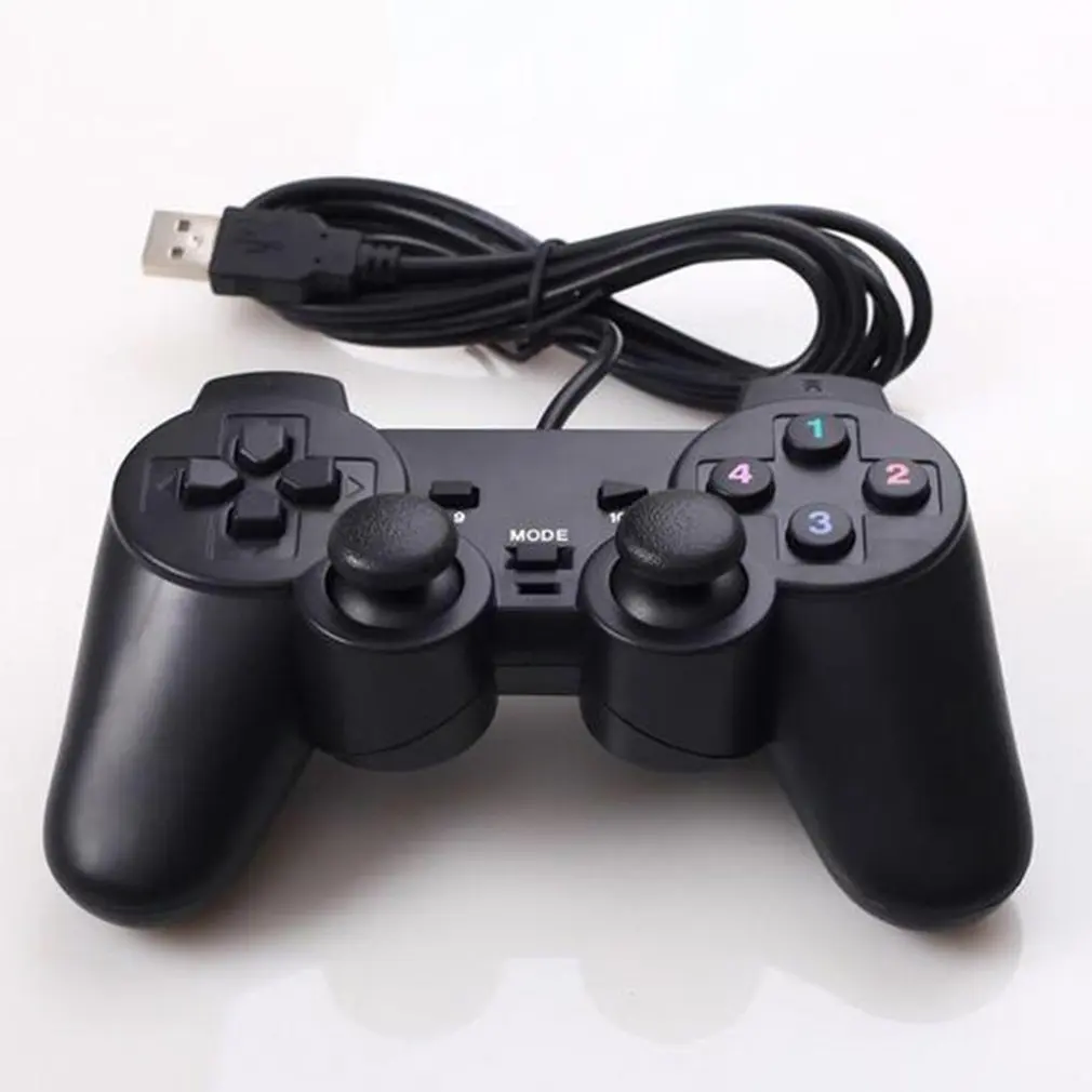 Проводной геймпад джойстик USB2.0 Shock Joypad геймпад игровой контроллер для ПК ноутбук компьютер Win7/8/10/XP/Vista