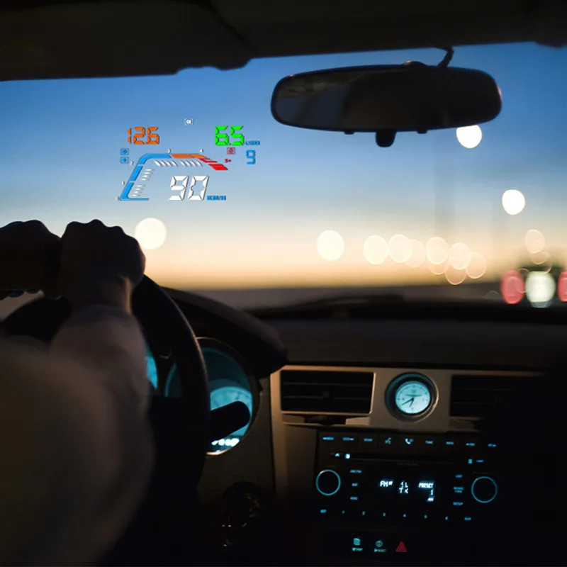GEYIREN A100S With Lens Hood Q700 Car HUD head up display OBD II EUOBD Windscreen Projector Auto Electronics Better Than C60 C80 GEYIREN A100S With Lens Hood Q700 Car HUD head up display OBD II EUOBD Windscreen Projector Auto Electronics Better Than C60 C80