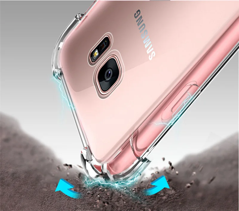 Мягкий TPU чехол для samsung Galaxy S7edge A5 A7 J5 J7 S8 S9 S10 Plus Note 9 8 A6 A8 плюс A7 A50 Силиконовый противоударный чехол