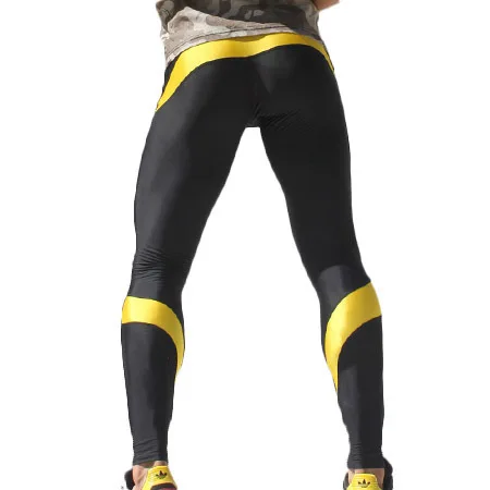 Mens Compression Track Pants High Stretch Mens Joggers Polyester Tights Men Pencil Pants Tracksuit Bottoms M-XL men trousers