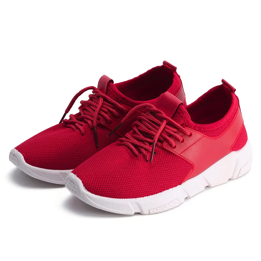 

Perimedes Women Lace-up sneaker Sport Walking Flats Mesh Running casual white chunky platform sneaker Shoes#g25