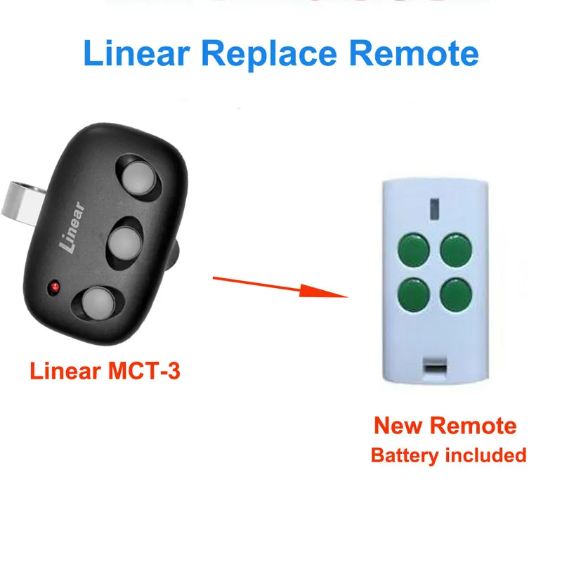 

Linear MCT-3 MegaCode copatible Garage Door Opener Remote