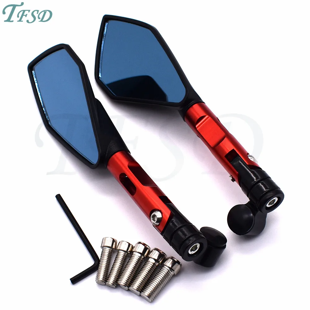 

Universal 8mm 10mm Aluminum CNC Motorcycle Motorbike rearview back side rearview mirror colorful For Yamaha XT660R XT660X