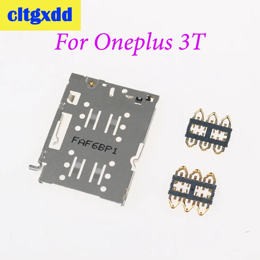 

cltgxdd For Oneplus 3 3T A3000 A3003 A3010 Sim Card Reader Holder Pins Tray Slot Part Replacement Adapters