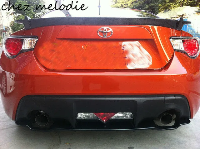 

FRS style real Carbon fiber Car Rear Trunk Spoiler Wing For Subaru BRZ and TOYOTA GT86 FT86 ZN6, no drilling needed