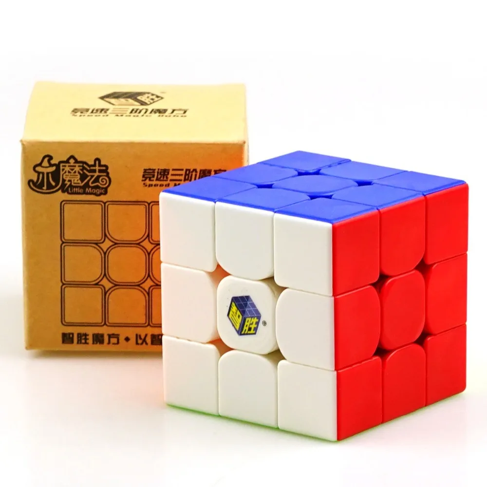 Yuxin Little Magic 3x3x3 Magic Cube 3x3 Speed Cube Black/Stickerless Puzzle Cubo Magico 3*3 Toys For Children Kids 3x3 Zhisheng 5