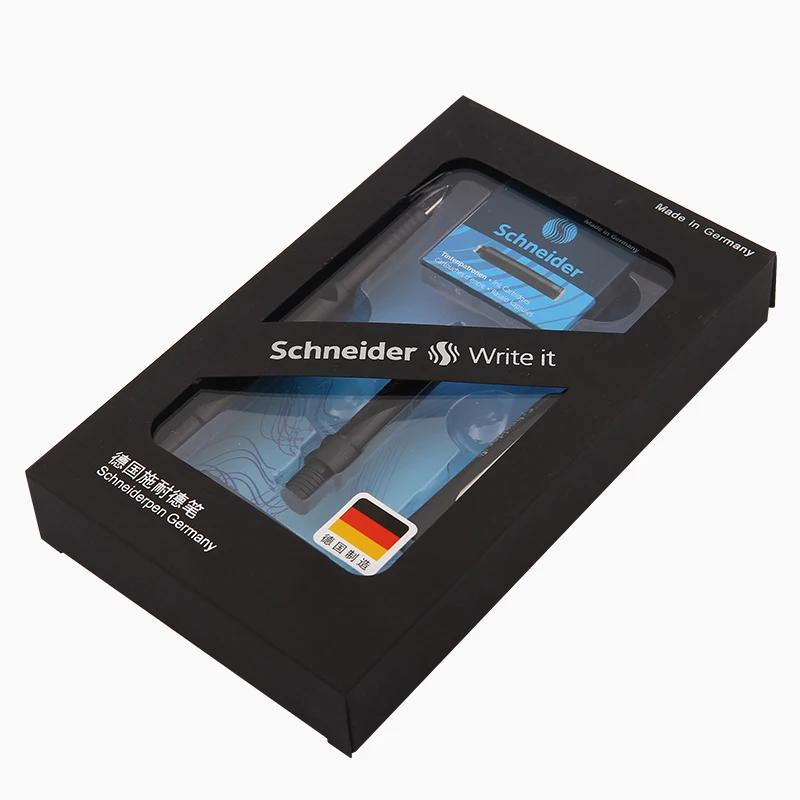 Ceny Niemcy Schneider wieczne długopis na prezent zestaw pudełek 0.5mm F Iraurita wskazówka czarne pióro wieczne pisanie pióro do kaligrafii materiały biurowe Kalem