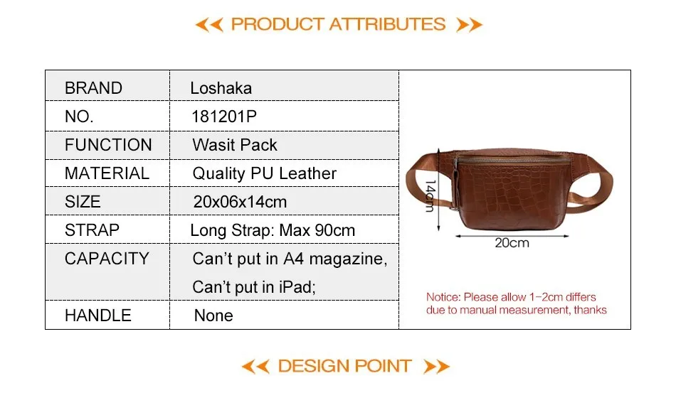 Loshaka классические модные поясные сумки женские поясные сумки винтажные мини-сумки качественные кожаные Простые повседневные поясные