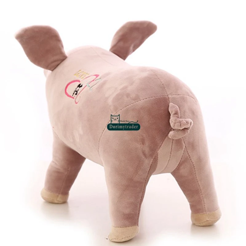 Dorimytrader New Cute 70cm Big Emulational Animal Pig Plush Toy 28inches Stuffed Soft Cartoon Pigs Doll Pillow Baby Present DY61601 (20)
