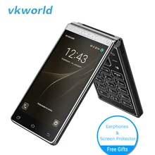 Vkworld T2 Plus Dual Screen Smartphone 4.2″ 3GB RAM+32GB ROM Android 7.0 Dual Sim Flip 4G Mobile Phone 2000mAh 13MP Cell Phone