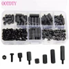 160Pcs M3 Nylon Black M-F Hex Spacers Screw Nut Assortment Kit Stand off Set Box S08 Wholesale&DropShip ► Photo 1/3