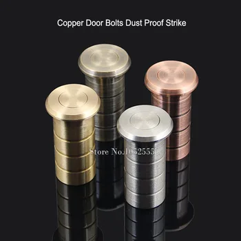 

Wholesale 100PCS/lot Brass Bolt Protector Spring Loaded Dust Proof Sockets / Ferrules for use with Flush Bolt,Door Hardware