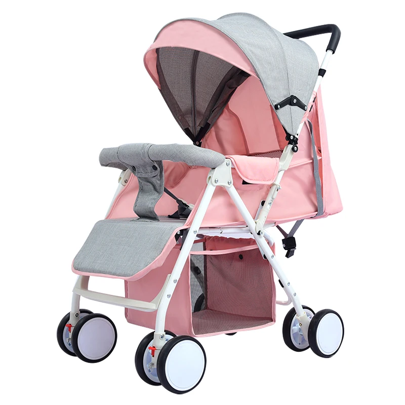 

ultra light Baby stroller can sit can lie down folding strollers umbrella Children's trolley 4 wheels baby stroller Four seasons